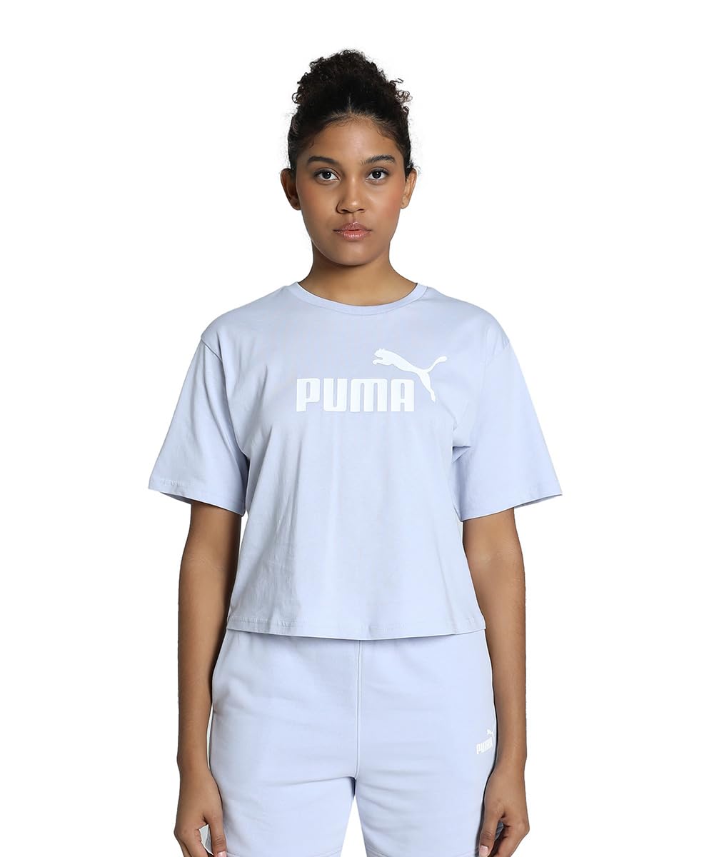 Essentials Cropped Kadın Siyah Günlük Stil T-Shirt 68497201