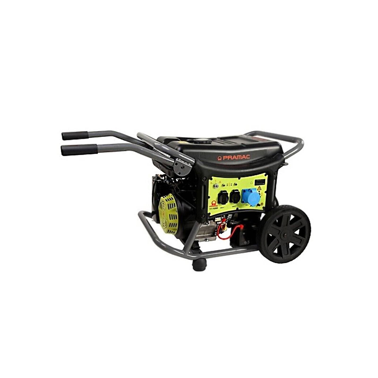 La zappa Generatore "WX 6200 ES" motore OHV monofase con funzionamento a benzina e avviamento a strappo ed elettrico 5800 W