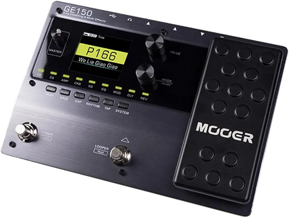 PEDALEIRA P GUITARRA MOOER GE150 COM FONTE