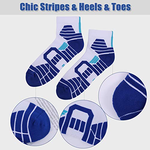 Meias Esportivas, Andoer Meias esportivas masculinas e femininas toalha com listras inferiores antid