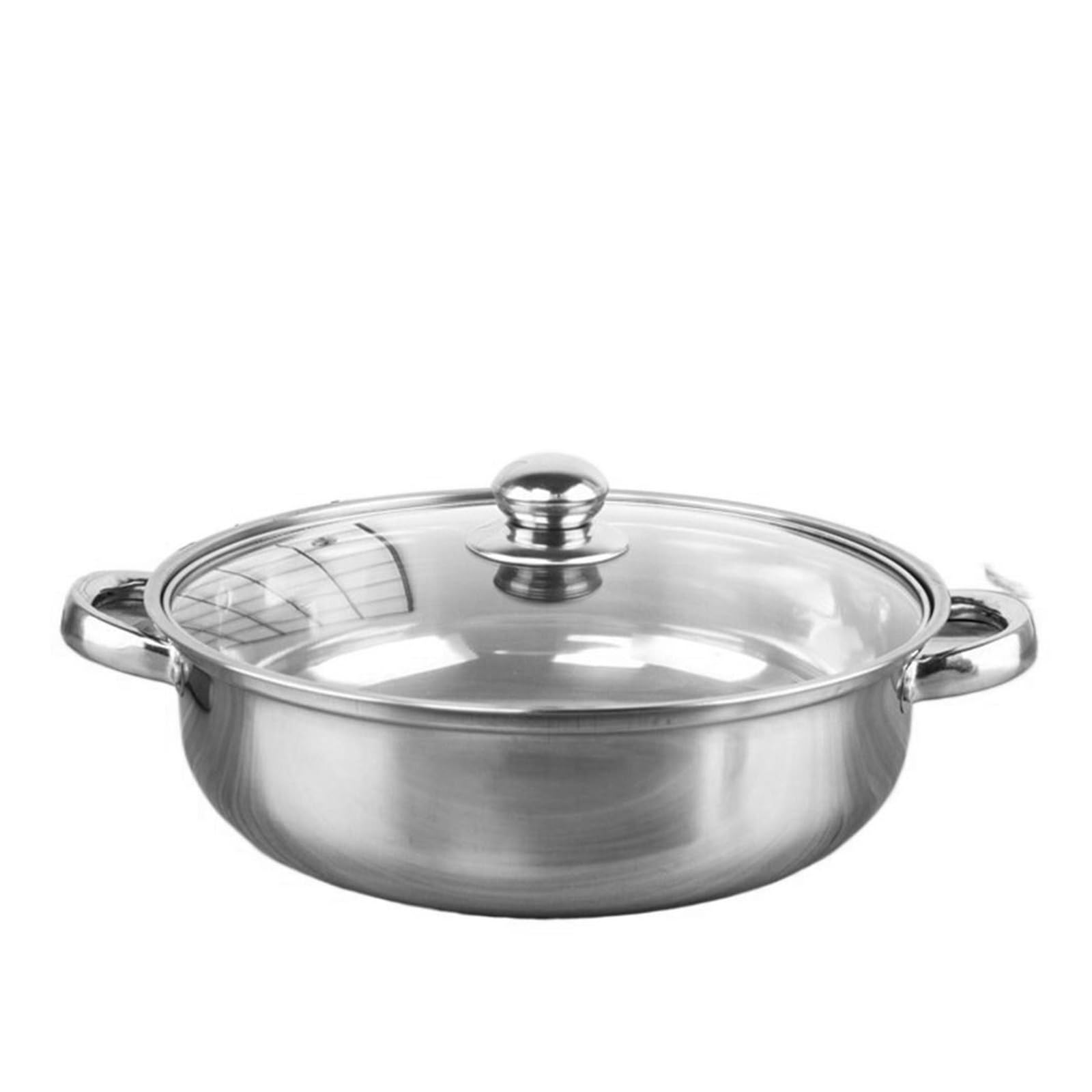 Sartenes de acero inoxidable para vaporera de verduras de 1 capa con doble mango