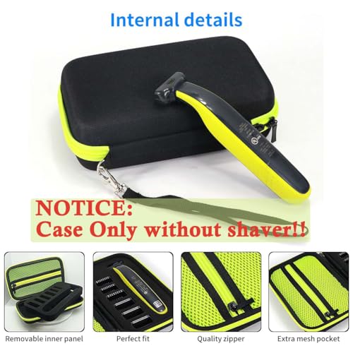 Image of HANNEA Storage Bag Oneblade Case for Philips Electric Shaver Suit for Philips Norelco OneBlade QP2525 QP2520 QP2530 QP2570 QP2620 QP2630, Philips Norelco OneBlade Organizer Bag