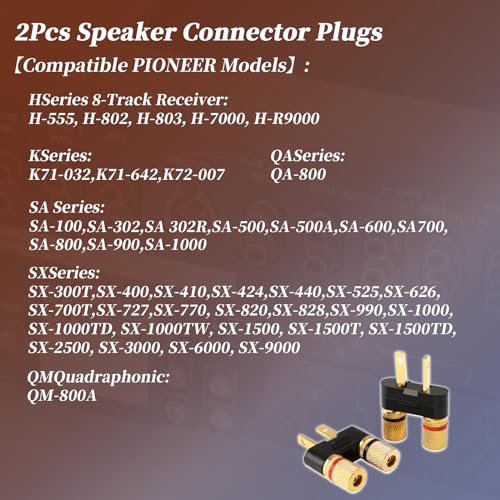 Conectores Banana Jack para Parlantes Pioneer (2 unidades) miniatura 2