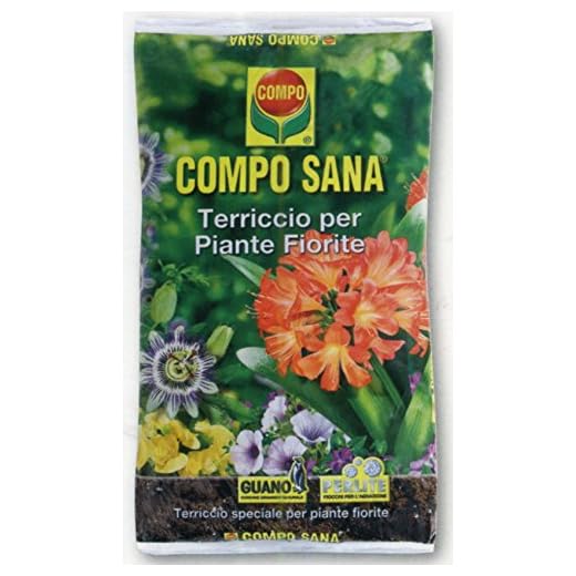 COMPO SANA Terriccio per Piante Fiorite, Per Piante in Vaso o Piena Terra, Con Guano, Sacco 20 L