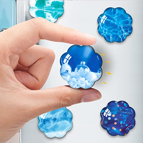 Morcart 30Pcs Snowflake Pattern Fridge Magnets - Strong Refrigerator Magnets For Office, Cabinets, Whiteboards, Decorative Magnets, Cute Locker Magnet #TOP3