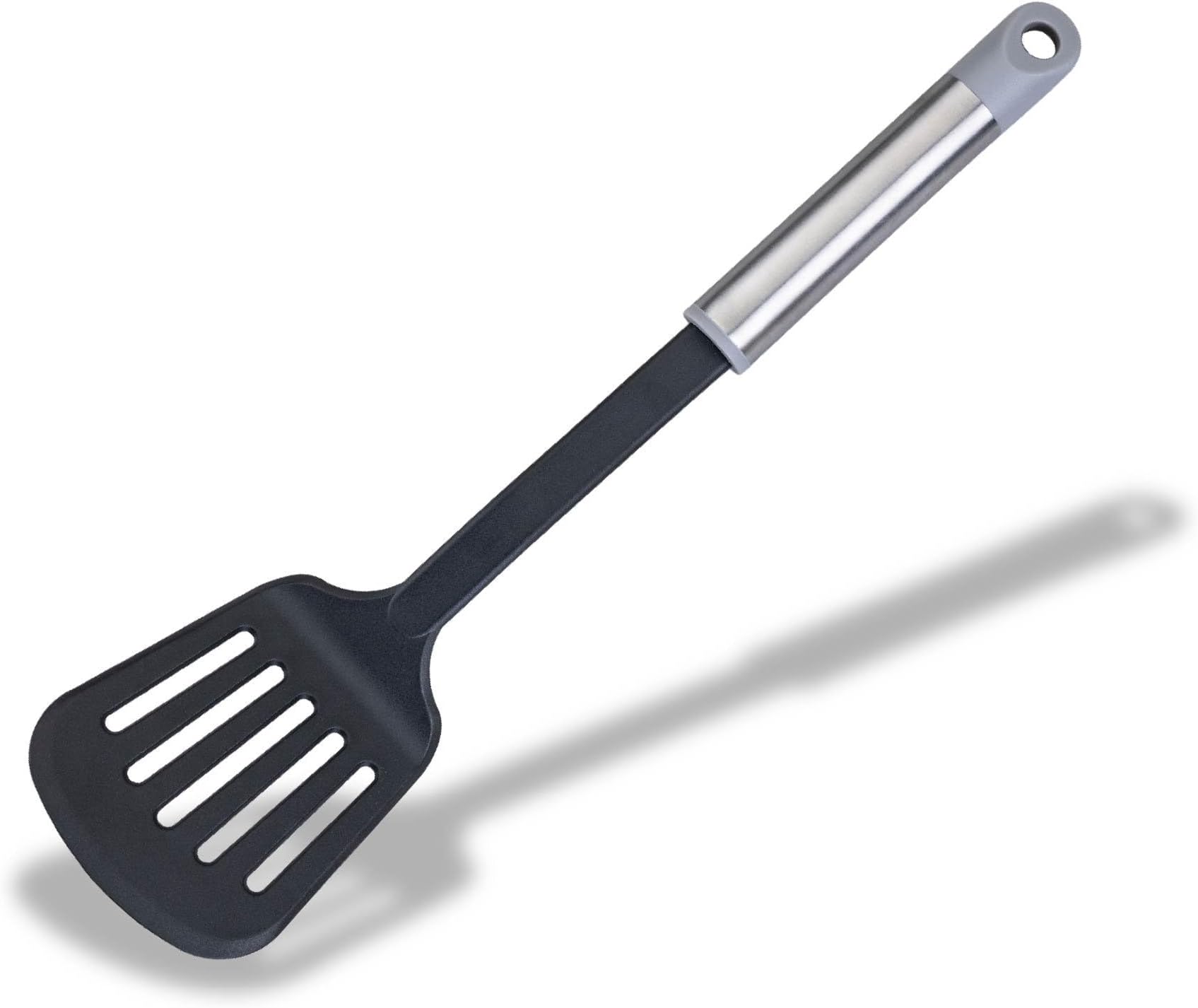 Fackelmann 680700 Slotted Turner, Plastic, Black, Grey