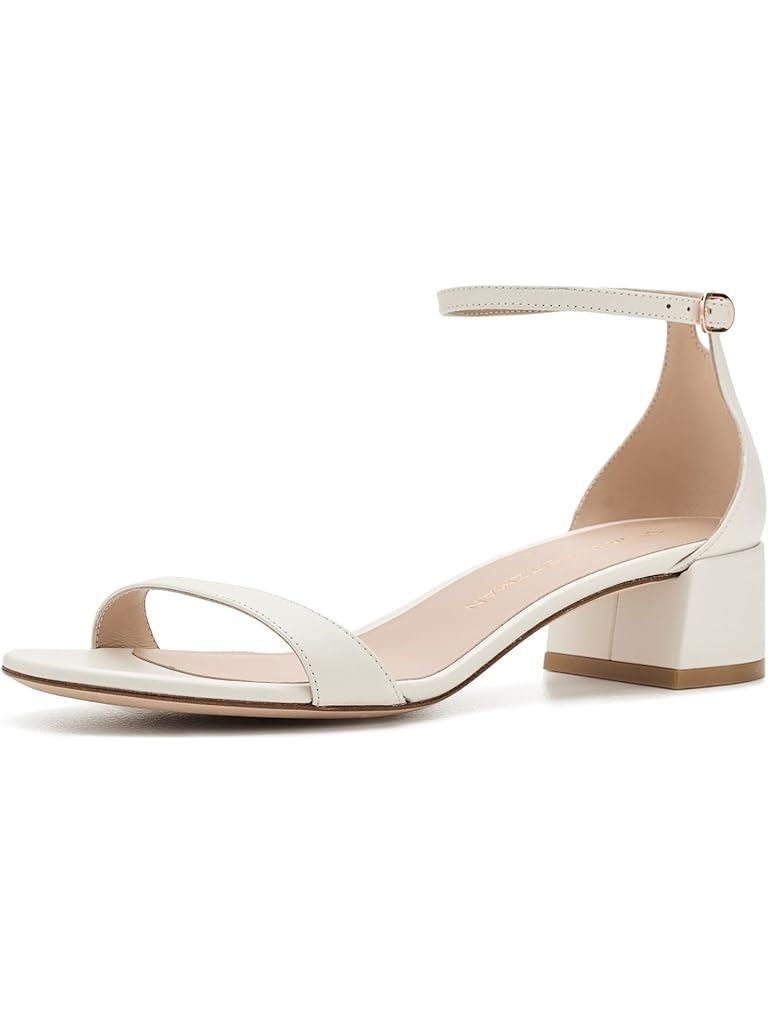 White Stuart Weitzman Nudist Block 35