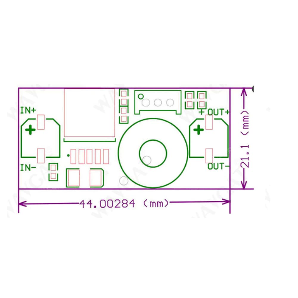 DollaTek 5Pcs 5A XL4005 Convertitore di Alimentazione DC-DC Regolabile Step Down