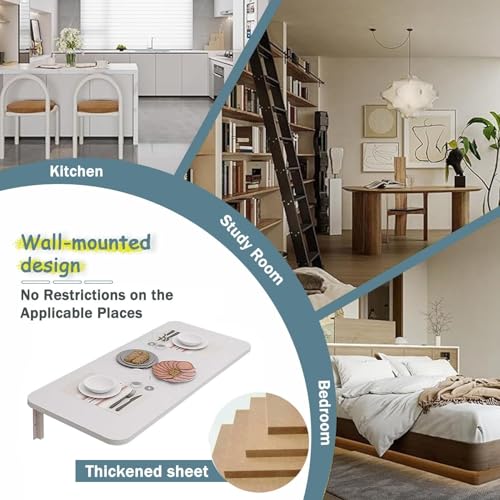 Table suspendue rabattable : la solution gain de place studio - 8