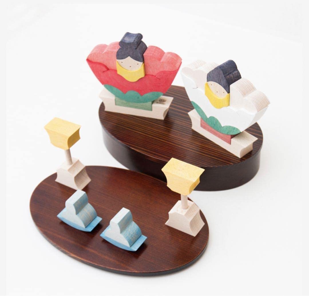 楕円椿雛　KH285 小黒三郎　新品　木製雛人形　組み木　かわいい　ひな祭り Amazon | 楕円椿雛 KH285 小黒三郎 木製雛人形 組み木 かわいい