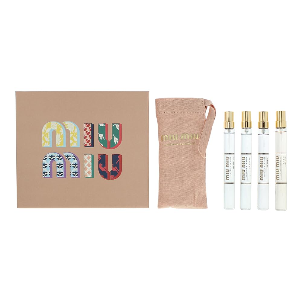 【整理中さま専用】Miu Miu 香水 7.5mlミニボトル4本セット Miu Miu Gift Set 四件套礼盒🏷 20ml x4 #可选礼盒或单买Miu Miu 第一