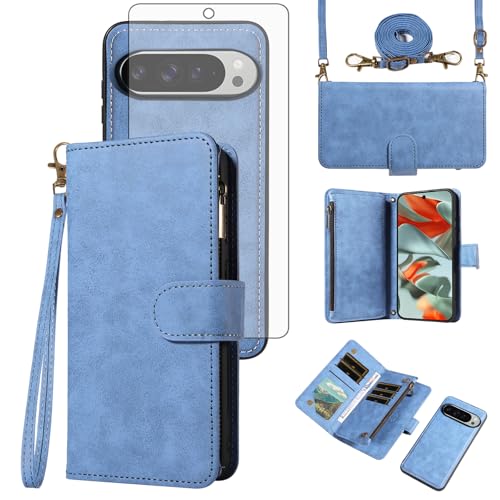 Coque Pixel 9 Pro XL zippée pour protéger votre écran et ranger toutes vos cartes