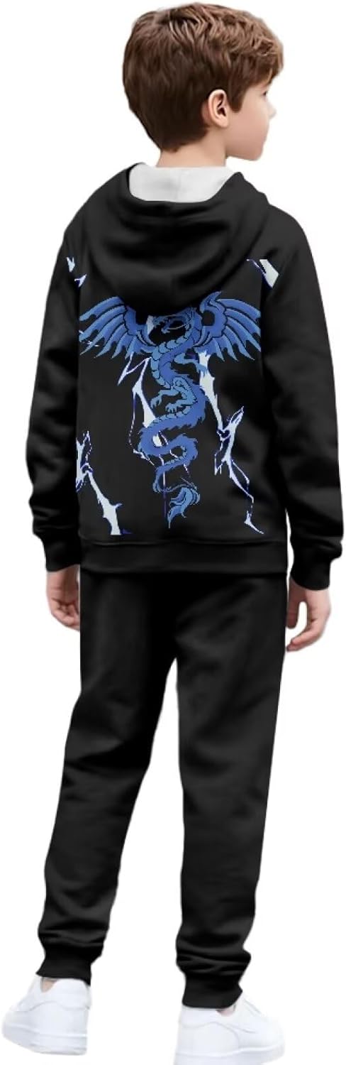 Hoodie Sweastshirt and Pants Set for Boys 6-15Y Sweatshirts and Sweatpants