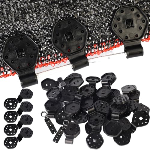 Clips de tela de sombra con agarre de bloqueo resistente e impermeable para protección exterior 4