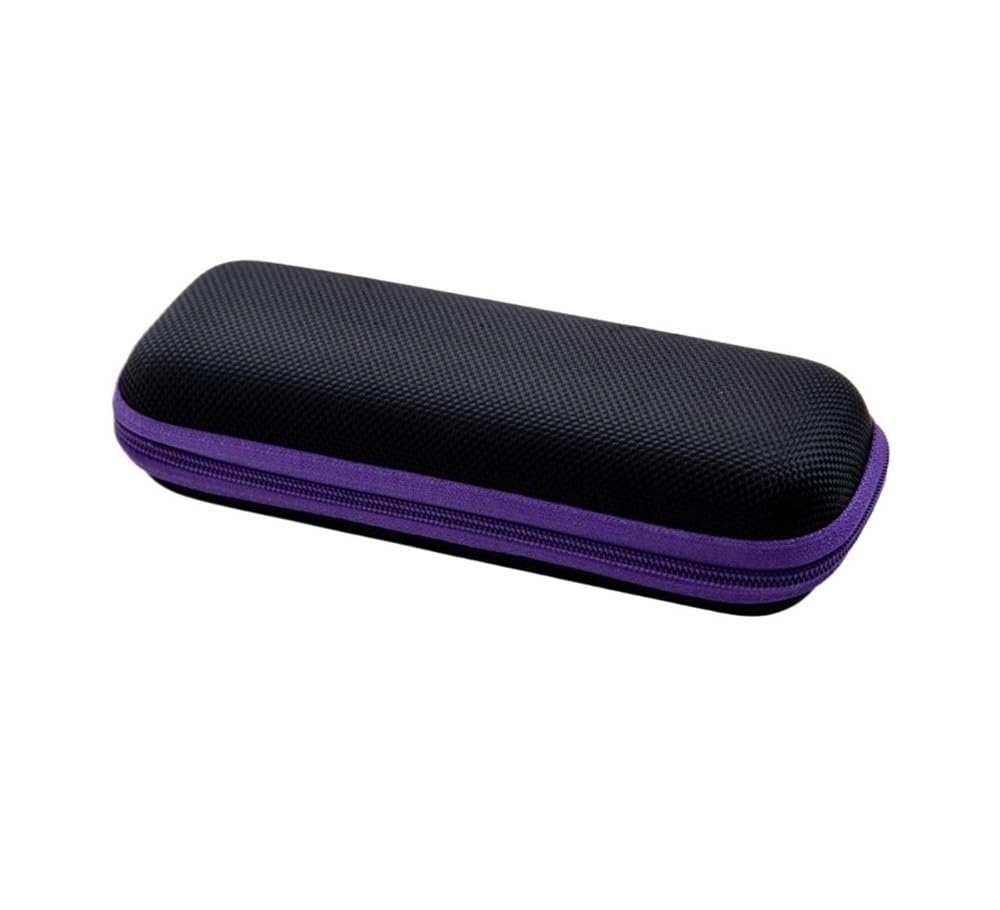 Amibvzhang 2pc Hard-shell Sunglasses Case For Two Pairs With Zip-fastening Storage Compartment Ideal For Travel Eyewear(A4)