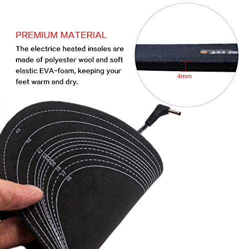 Dr.warm Thermal Soles Battery Operated Heated Shoes Insoles for Men and Women Winter Hunting Boots Shoes Sneaker Ice Fishing Hiking Camping - Thumbnail 3