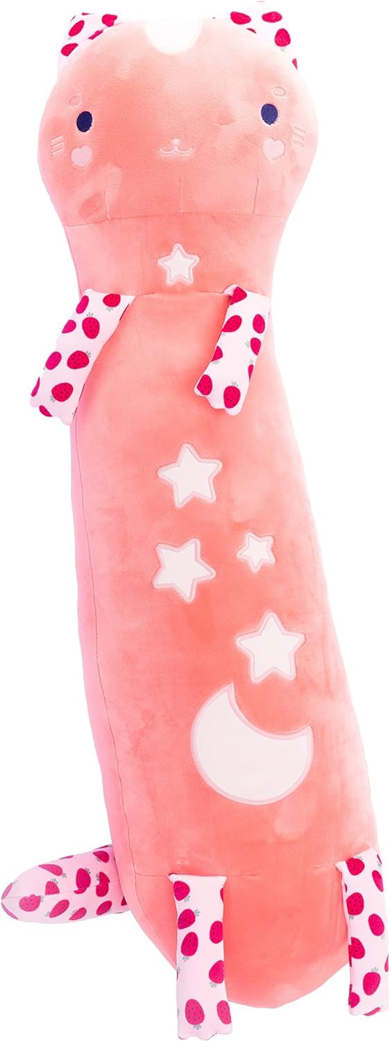 Nice Group - MOMOMI Kurai Yuki 80 cm, 1 Pupazzo Gatto Rosa salmone