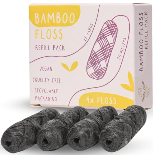 ECO ROOTS Organic Bamboo Floss Refill (x4 Rolls)