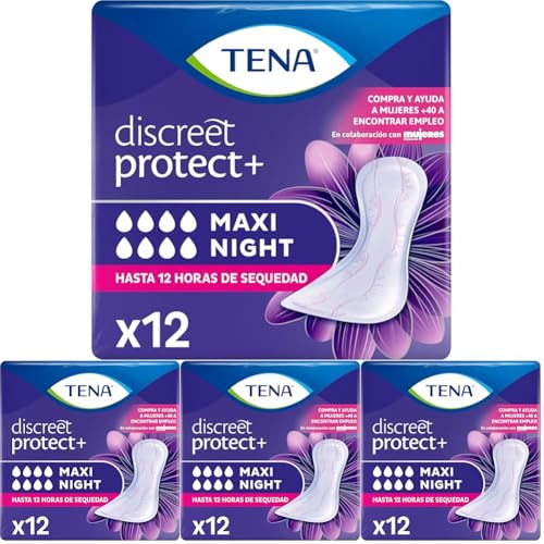 Tena Protection Lady Maxi Night lot de 4 serviettes absorbantes fuite urinaire