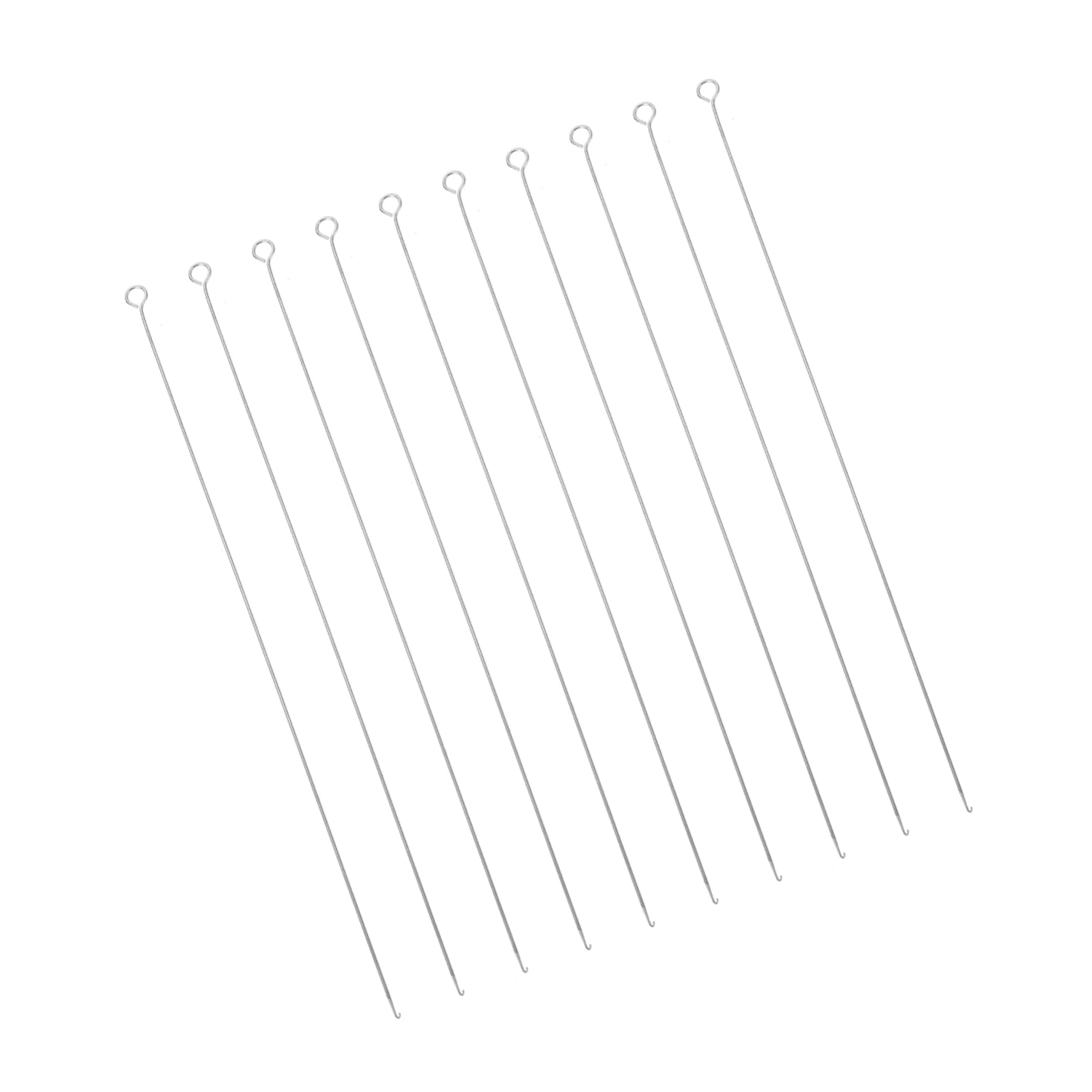 Holibanna 10Pcs Beaded Needles DIY Beading Tools Easy to Use Beaded Hooks for Jewelry Making Thickness for Bracelet and Necklace Crafts