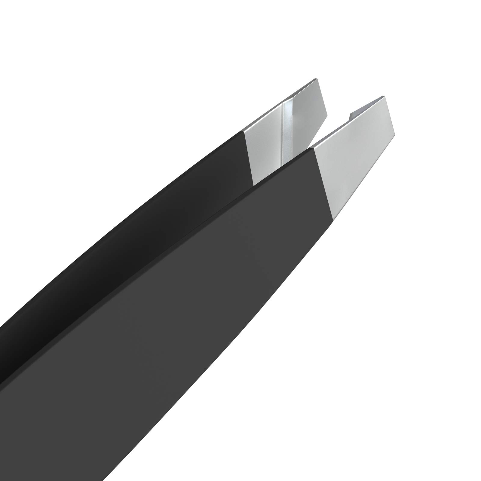 Tweezees, brucelles de précision en acier inoxydable - bout oblique professionnel & Splinter Astuce épilation Noir