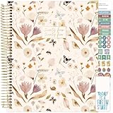 bloom daily planners 2024-2025 Hardcover Academic Year Goal & Vision Planner (July 2024 - July 2025) - Monthly/Weekly Column View Agenda Organizer - 7.5' x 9' - Butterfly Garden