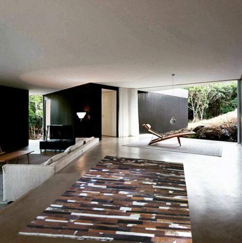 Tapis de Peau de Vache Patchwork. Cod 67550B (120 cm x 180 cm)