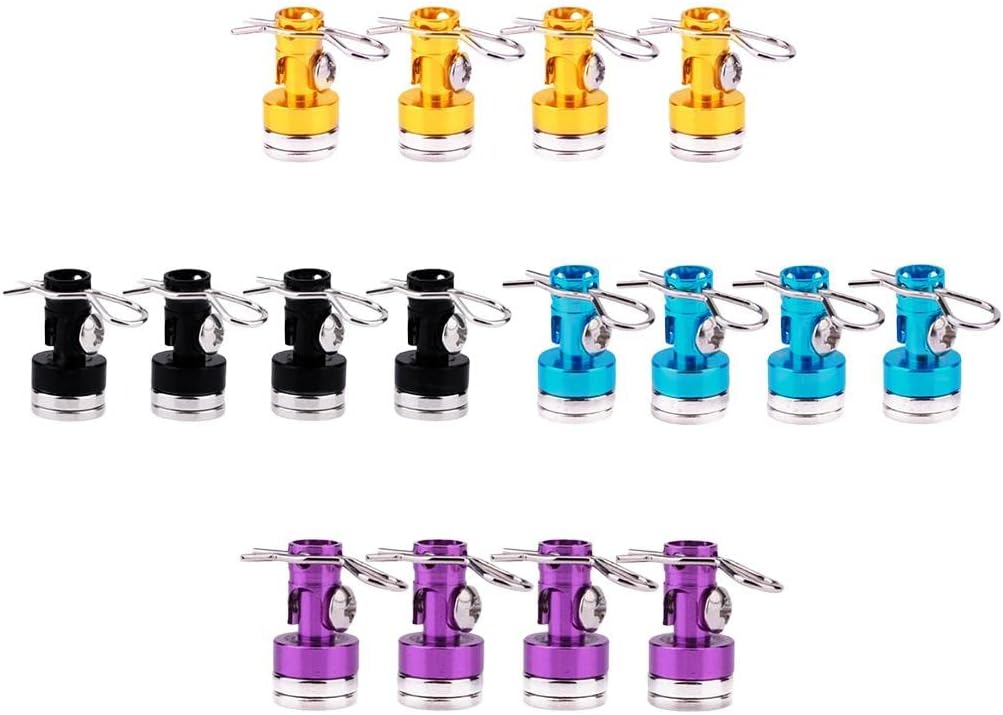 Weight 4pcs Metal Magnetic Invisible Body Post Mounts for 1/10 RC Car - Easy to Install RC Car Shell Column Body Kit - Perfect Upgrade for Touring Truck Rock Crawler E image 5
