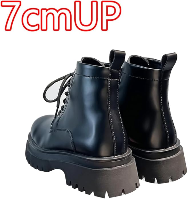 Amazon | [chuyaqisi] メンズ 7cm身長アップ シークレットブーツ