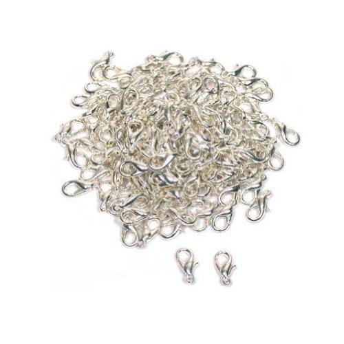 2 Rows White Gold Plated CZ Crystal Necklace Bracelet Clasp Finding Jewelry Making Connector