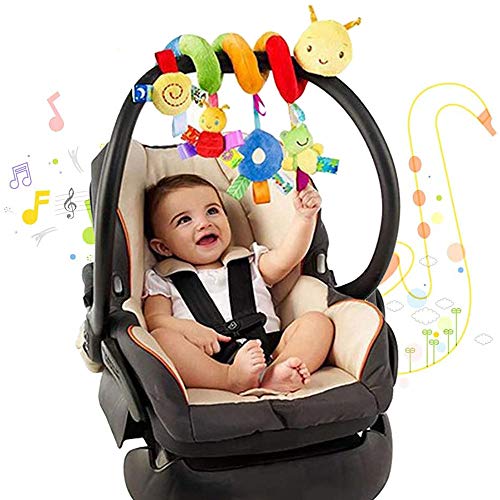 Baby kinderwagen wieg speelgoed, Spiraal wieg Baby kinderwagens speelgoed, Spiraal activiteit opknoping pluche speelgoed… - Image 7