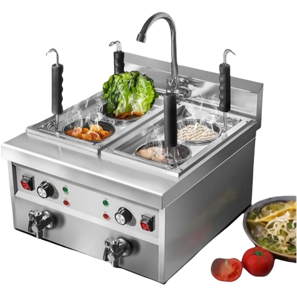 Amazon | Nihig電気式ゆで麺器 業務用 麺茹で器 ステンレス製 二槽式4