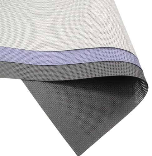 Image of KCS 3 pc of 15 inch x 18 inch(38cmx45cm) 11 Count Cross Stitch Cotton Aida Cloth Needlework Rolled Fabric Box,11CT,Pearl Grey +Light Steel Grey+Dark Grey
