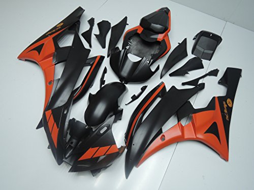 NT FAIRING Orange Black Injection Mold Fairing Fit for Yamaha 2006 2007 YZF R6 New Painted Kit ABS Plastic Motorcycle Bodywork Aftermarket - Thumbnail 2