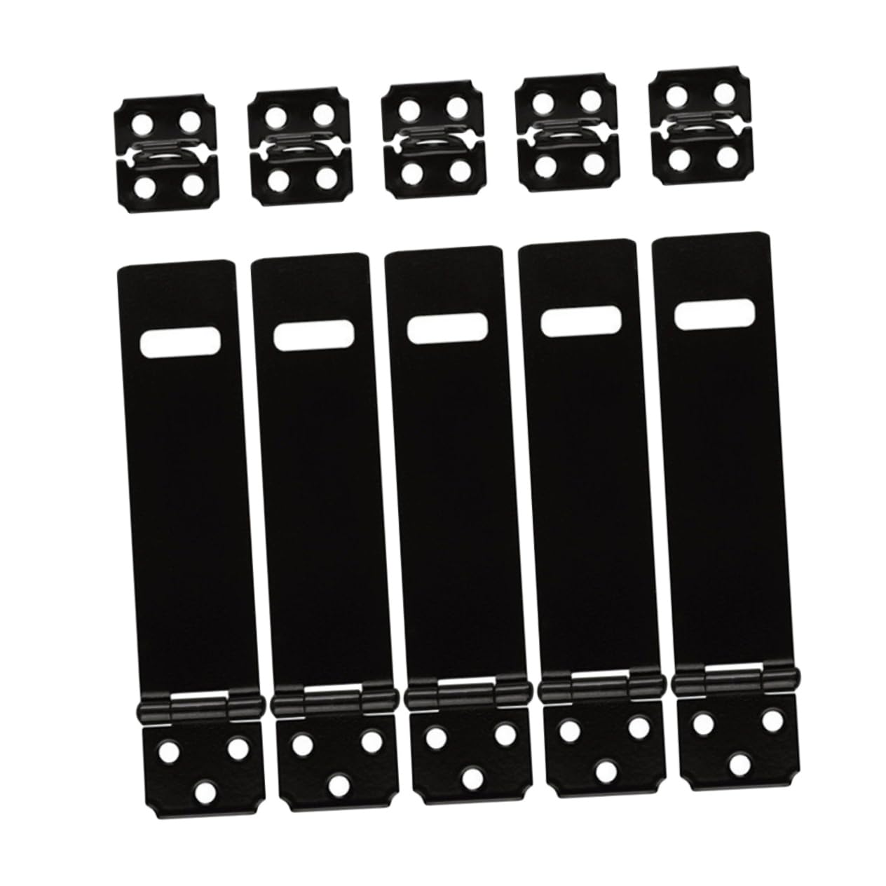 CIYODO Cabinet Door Locks 5pc Iron Padlock Hasp Door Clasp Concealed Screws Security Latch