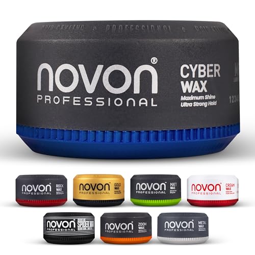 Novon Professional Cyber Wax | Haarwax | 150 ml Haarpomade | ultra-mattes Finish | kein Rückstand | formbar ohne Kleben | kultiger Eisbonbon-Kaugummi-Duft | ideal für urbane Styles und Undercuts