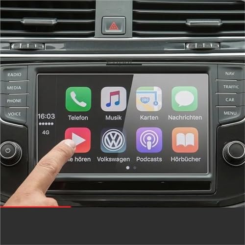Protection écran navigation GPS Tiguan MK2 en verre anti-rayures haute clarté