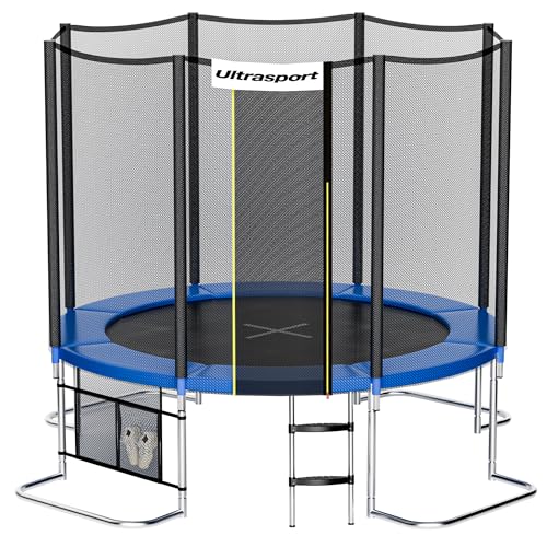 Ultrasport Gartentrampolin Jumper inkl. Sicherheitsnetz, Blau, 305 cm, 330700000120