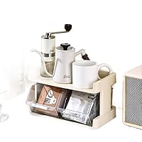 DIY珈琲ドリップセット収納棚 多機能コーヒーセット収納BOXをDIY〜ミル&ドリップ&収納、1台3役