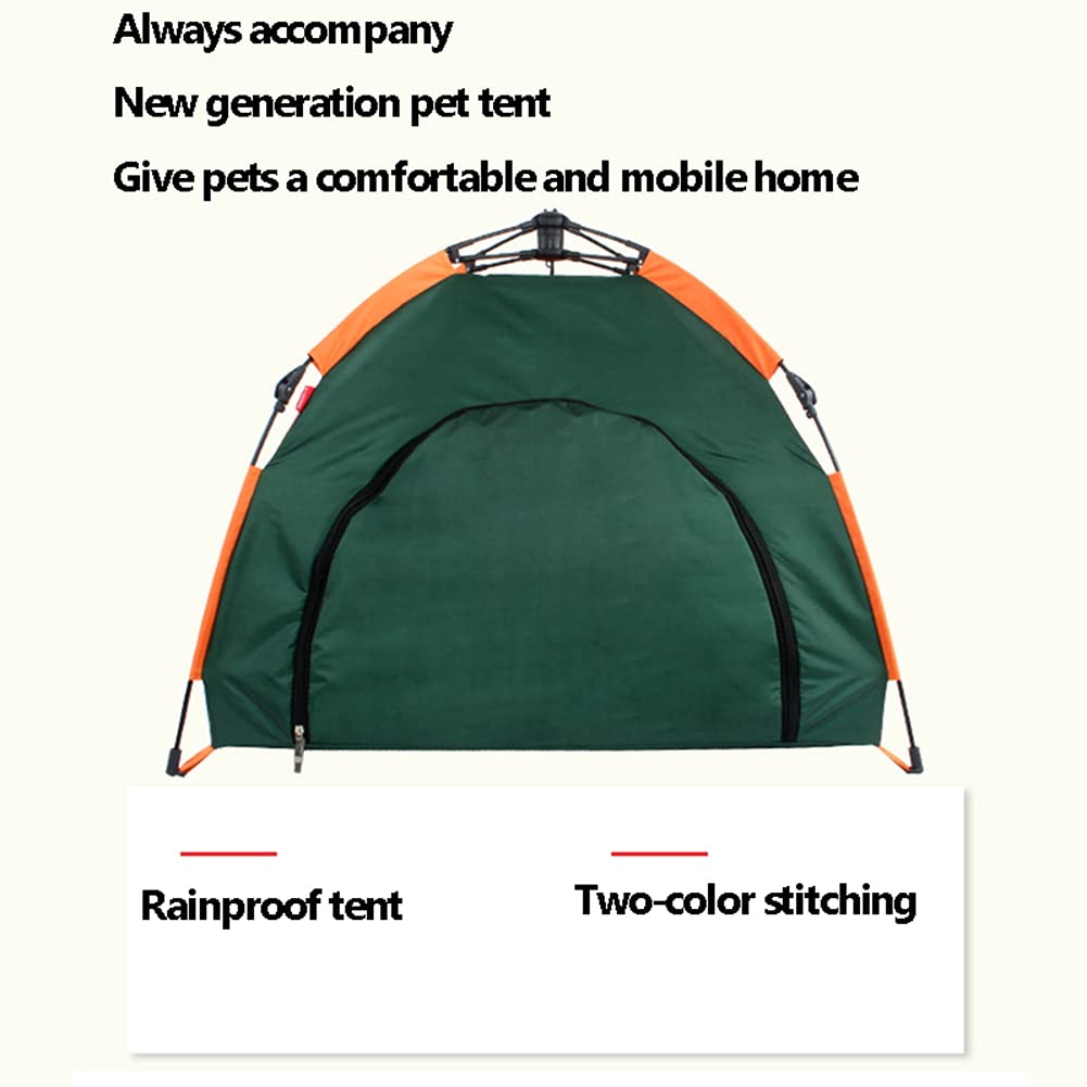 Tentes pour Animaux de Compagnie Portable Se Pliant Anti-ultraviolets Imperméable à la Pluie Imperméable Durable Chiens, L'été Intérieur en Plein Air Voyage de Camping(79 X 77 X 62cm)