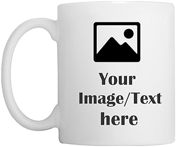 GiftLark Customized Mug with Your Image, Photo or Text | Ideal Gift for Friends & Family, Birthday, Anniversary, Farewell, Welcome Party etc.| Print Photo on Mug