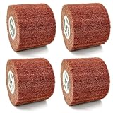 Polierscheibe, Körnung 240, Polierscheibe, Polierscheibe, 11,9 x 10,2 cm, Oberflächenbehandlungswerkzeugtrommel für Metall, Holz, 4 Stück