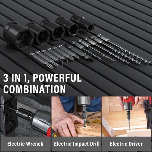 Clé électrique 2500 tr/min brushless avec douilles et embouts de vissage - 7