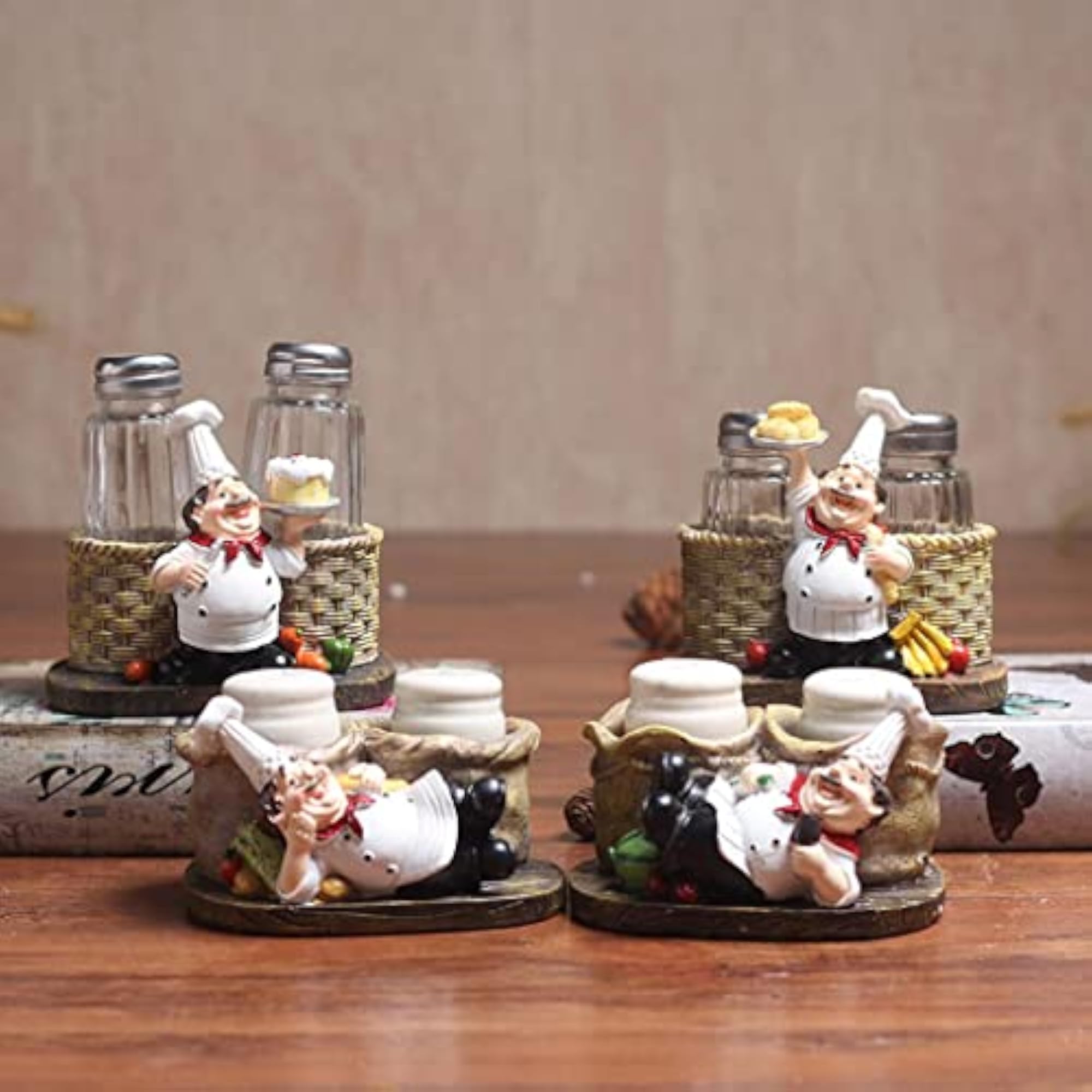 American Rustic Chef Seasoning Jar, Creative Home Decor