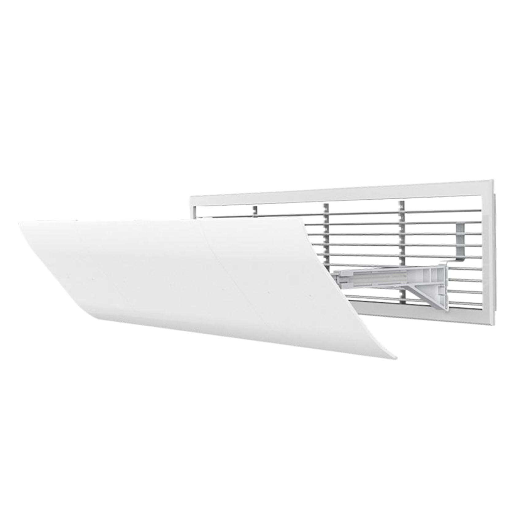 Elyebxj Air Conditioner Deflector, Adjustable Wall Mount AC Vent Deflector for Wall Units, Non-Condensing Vent for Living Room and Bedroom