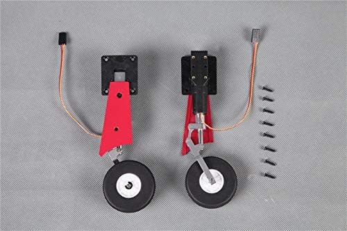 Parts & Accessories FMS 80mm Futura EDF Ducted Fan Jet Parts Retract Landing Gear Set System Motor ESC Servo Canopy RC Airplane Model Plane Aircraft - (Color: Main Gear System-Red)