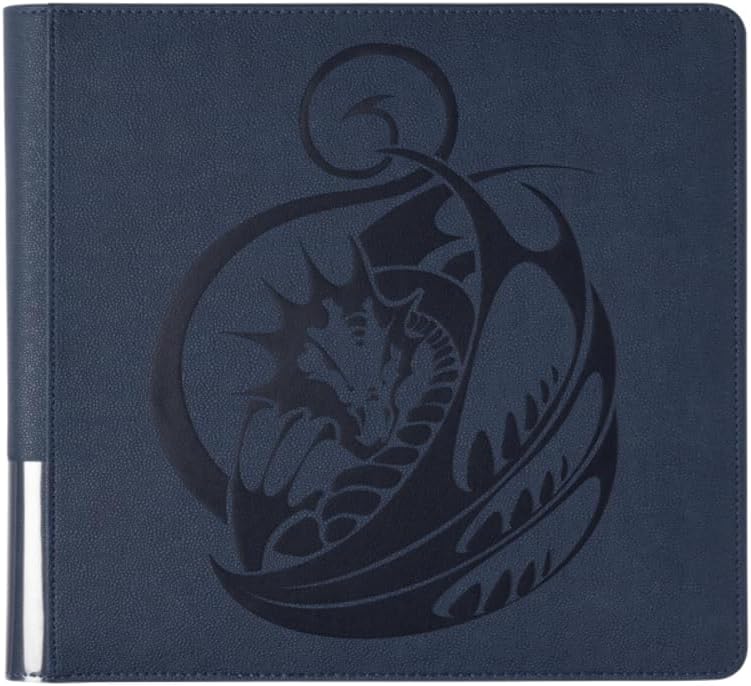 Dragon Shield Zipster XL Binder | Includes 24 Sideloading 24-Pocket Pages, Robust D-lock Rings, Trading Card Album for Pokemon, MTG, YuGiOh, TCG, OCG & Sports Cards | Midnight Blue