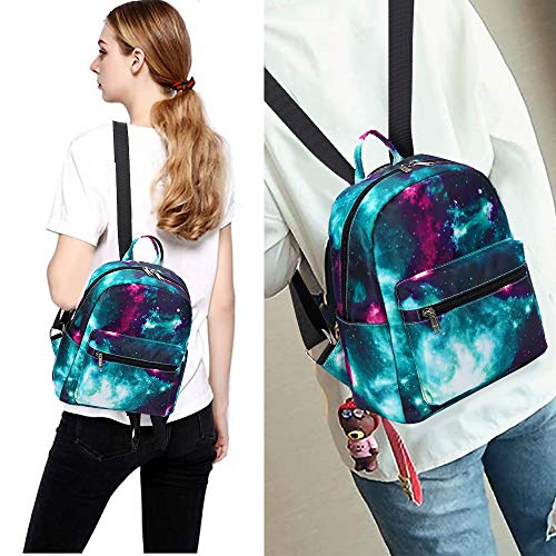 Btoop Mini Backpack Girls Galaxy Small Purse Backpacks For Teens Womens School Travel (Galaxy Green) #TOP5