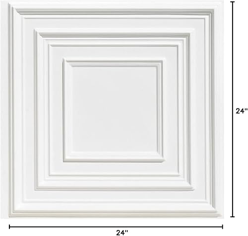 Vista 24 de From Plain To Beautiful In Hours 222 Schoolhouse - Azulejos de techo de PVC de 2 x 2 pies (cubiertas/40 pies cuadrados), cobre antiguo, 10