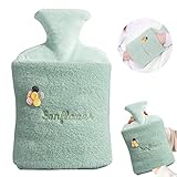 [Uso multifuncional]: la bolsa de agua caliente es adecuada para el cuello, los hombros, la espalda, el abdomen y otras partes del cuerpo que pueden aliviar el dolor como dismenorrea, dolor articular, dolor muscular, etc. Muy adecuado para personas mayores, niños y adultos.